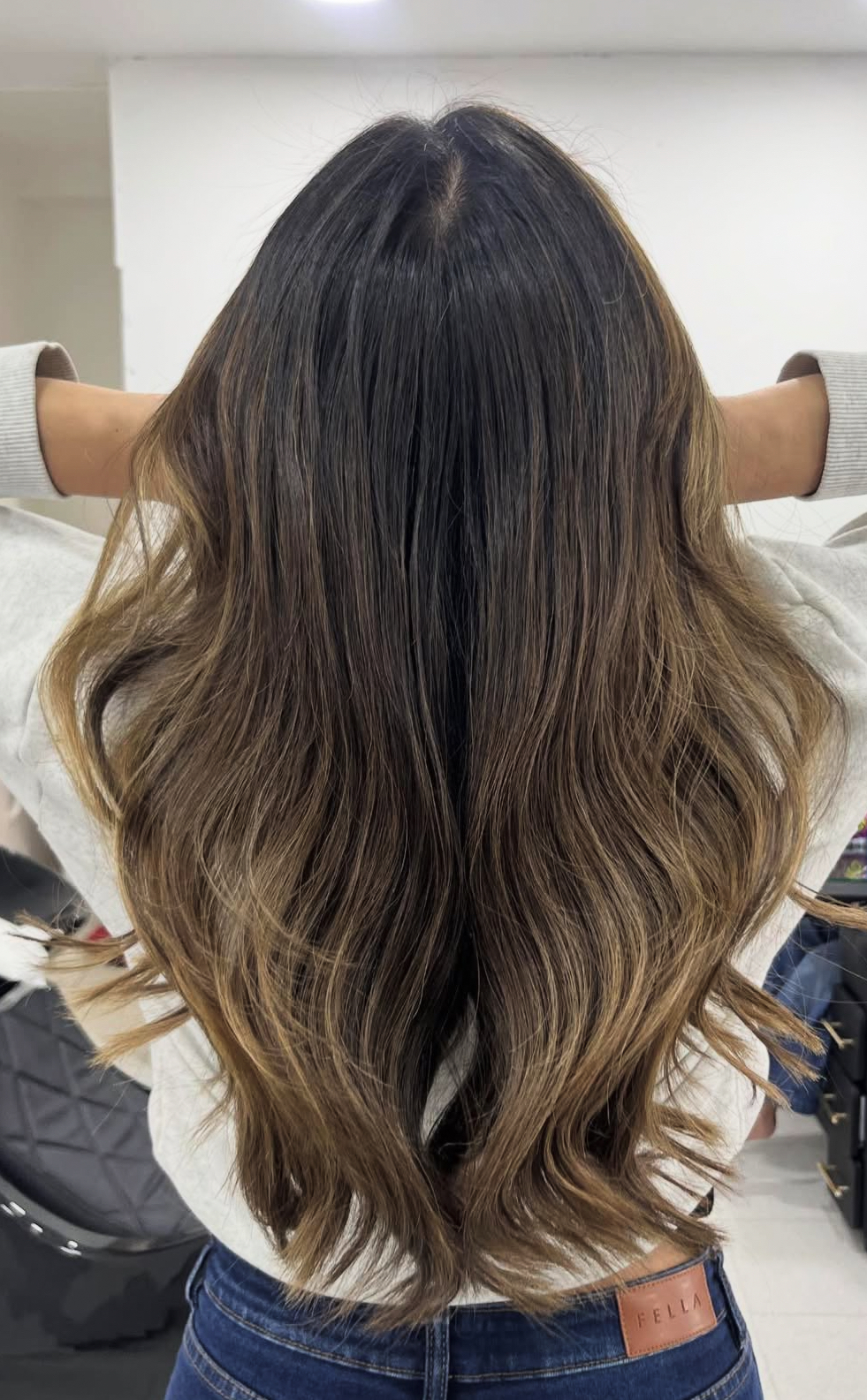 Resultado de balayage en Aura Peluquería, Bogotá